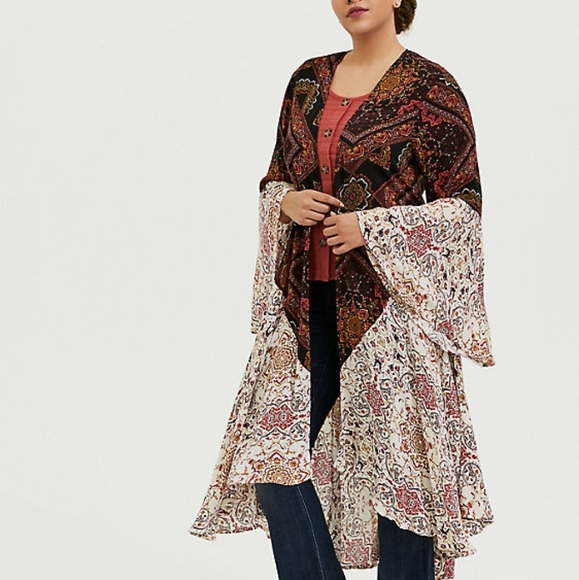 torrid Tops - Torrid Boho Festival Kimono size 1 1x
